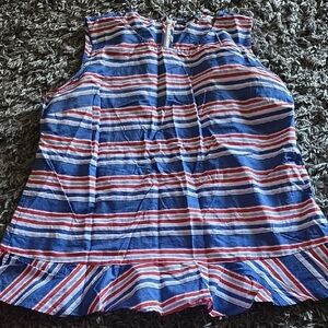 Tommy Hilfiger Blue and Red Striped Camisole